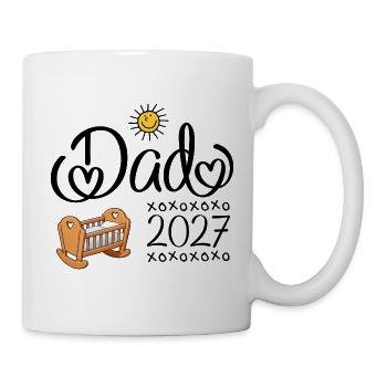 Dad 2027 - Papa 2027 - Tasse - Weiß - Rechts