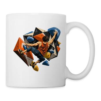 Bouldern - Tasse - Weiß - Rechts