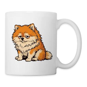 Zwergspitz Zwergspitze Spitzhund Zwergspitzhalter - Tasse - Weiß - Rechts