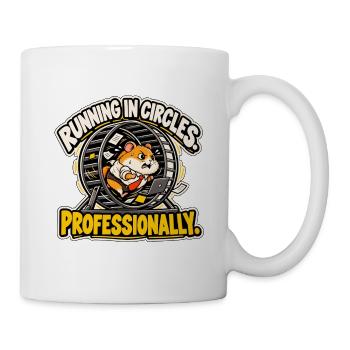 Im Kreis drehen. Beruflich. - Tasse - Weiß - Rechts