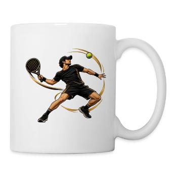Goldene Dynamik Padel Sprint - Tasse - Weiß - Rechts