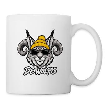 Bayrischer Wolpis Ram: Sonnenbrille & Mütze - Tasse - Weiß - Rechts