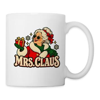 Mrs Claus Vintage Weihnacht - Tasse - Weiß - Rechts