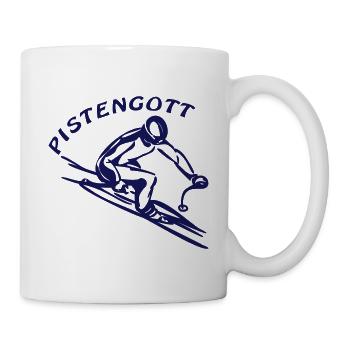 Pistengott (1) einfarbig - Tasse - Weiß - Rechts
