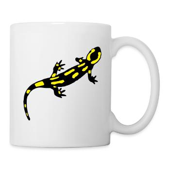 Feuersalamander (gebändert) - Tasse - Weiß - Rechts