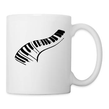 Klavier - Tasse - Weiß - Rechts