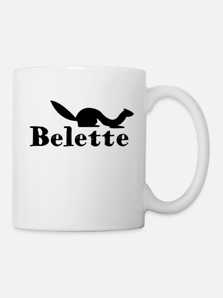 T-shirt Belette simple - Mug blanc - blanc