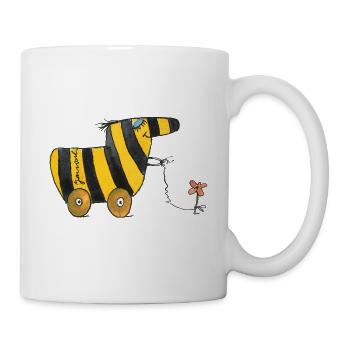 Janosch Tiger Duck With Flower - Mug - white - Right
