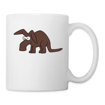 Erdferkel - Tasse - Weiß - Rechts