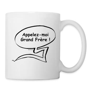Appelez-moi Grand Frère - Mug blanc - blanc - Droite