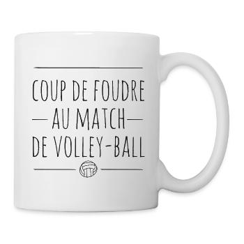 Jeanne et Serge-Club Dorothé-volley ball-90 - Mug blanc - blanc - Droite