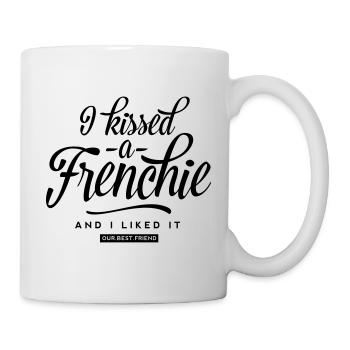 I kissed a Frenchie - Tasse - Weiß - Rechts