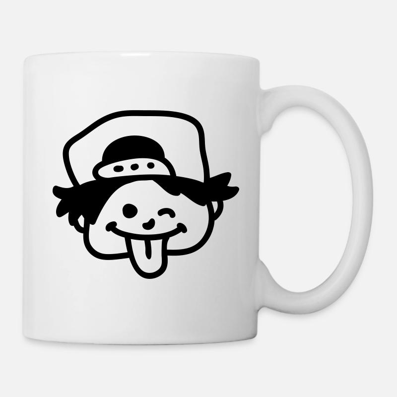 Frecher Junge - line - Tasse - Weiß