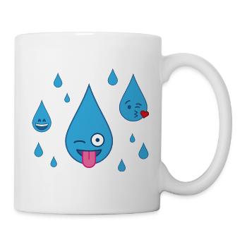 Rain is fun - Mug - white - Right