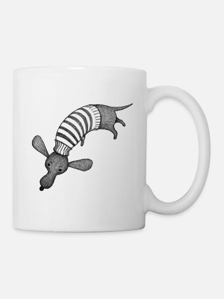 Dackel - Tasse - Weiß