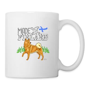 Oreille de Spitz Finlandaise Made2 - Mug blanc - blanc - Droite