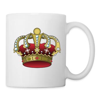 Krone - Tasse - Weiß - Rechts