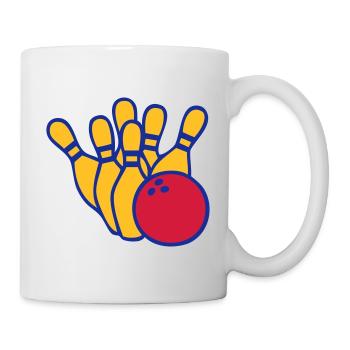 Bowling Logo 03.0 - Tasse - Weiß - Rechts