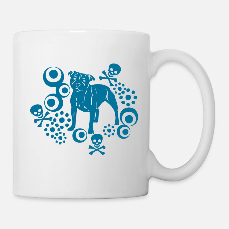 Stafford © www.dog-power.nl - Mug - white