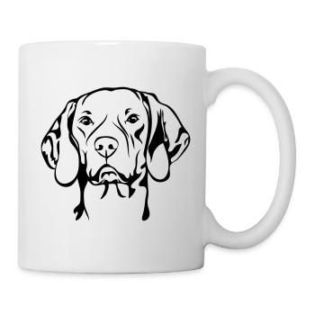MAGYAR VIZSLA hunting dog hunting dogs Wilsigns dogs - Mug - white - Right