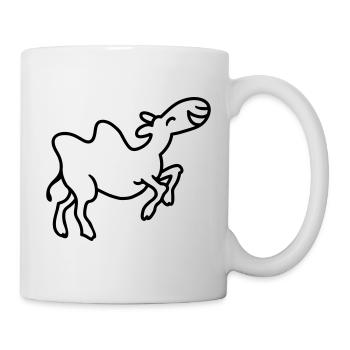 Kamel hat Spaß - line - Tasse - Weiß - Rechts