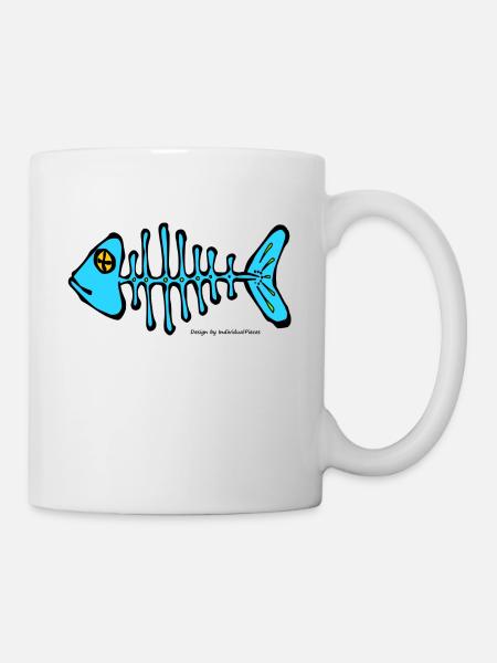 arête de poisson - Mug blanc - blanc