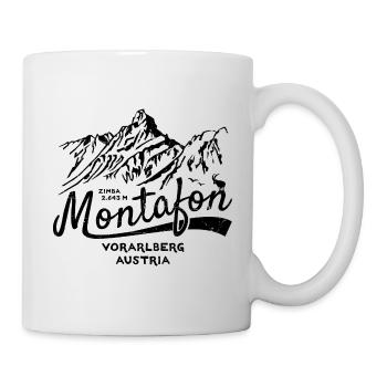 Montafon Zimba schw/dis - Tasse - Weiß - Rechts
