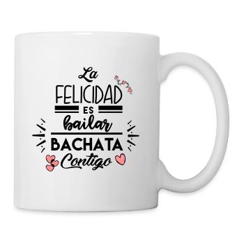 Happiness is dancing Bachata with you - Mug - white - Right