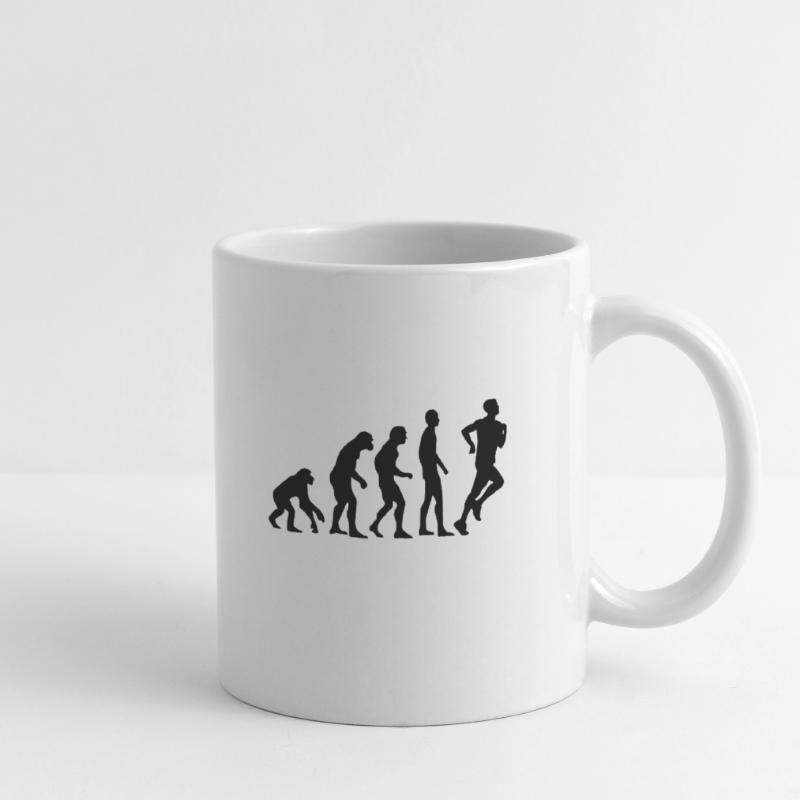 Human Evolution jogging Mug