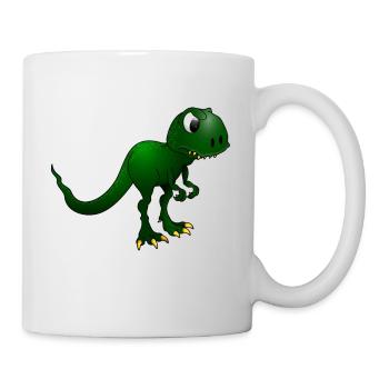 dino - Tasse - Weiß - Rechts