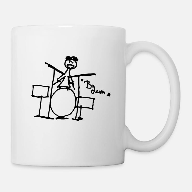 Batteur - BA dum - - Mug blanc - blanc