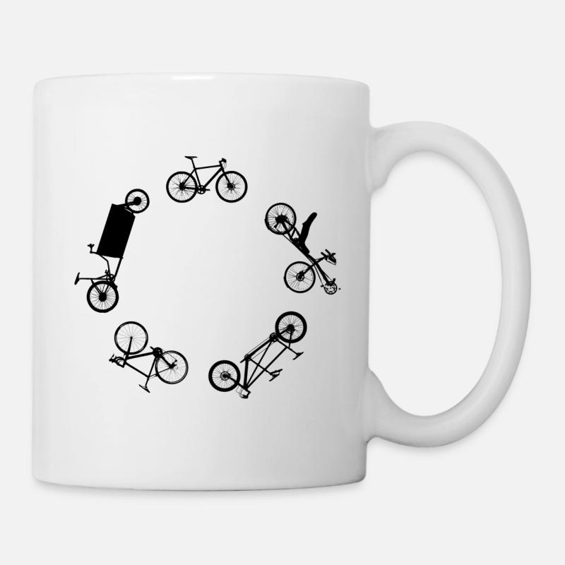 Fahrräder - Tasse - Weiß