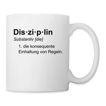 Disziplin Tasse - Tasse - Weiß - Rechts