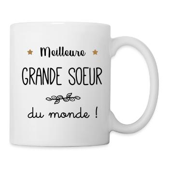 Meilleure Grande soeur du monde vecteur - Mug blanc - blanc - Droite