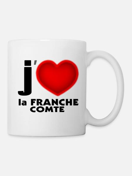 J'aime la Franche Comte - Mug blanc - blanc