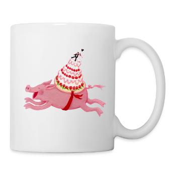 Wedding pigs - Mug - white - Right