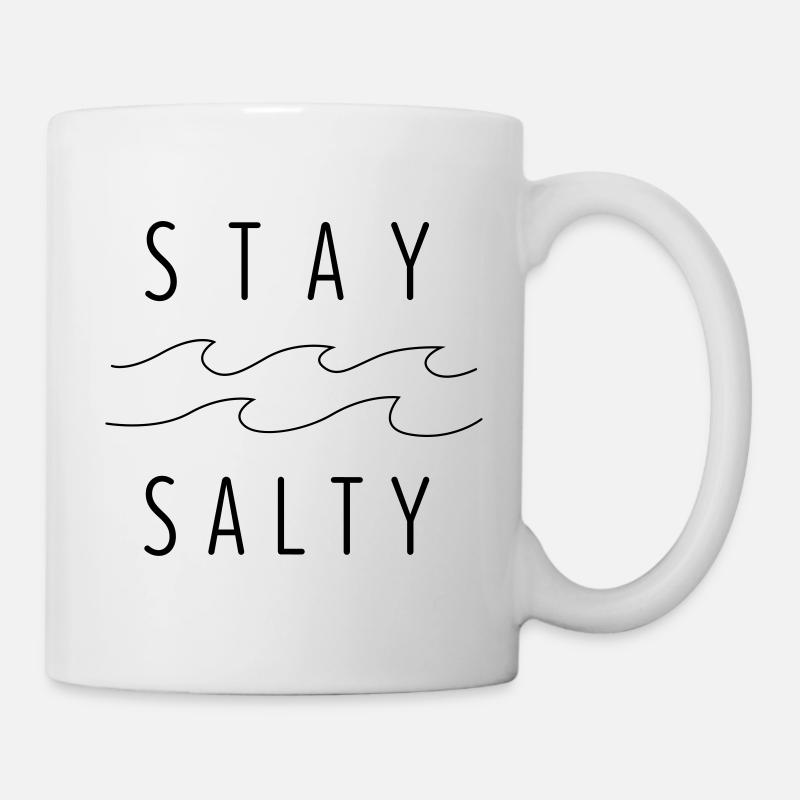rester salée - Mug blanc - blanc