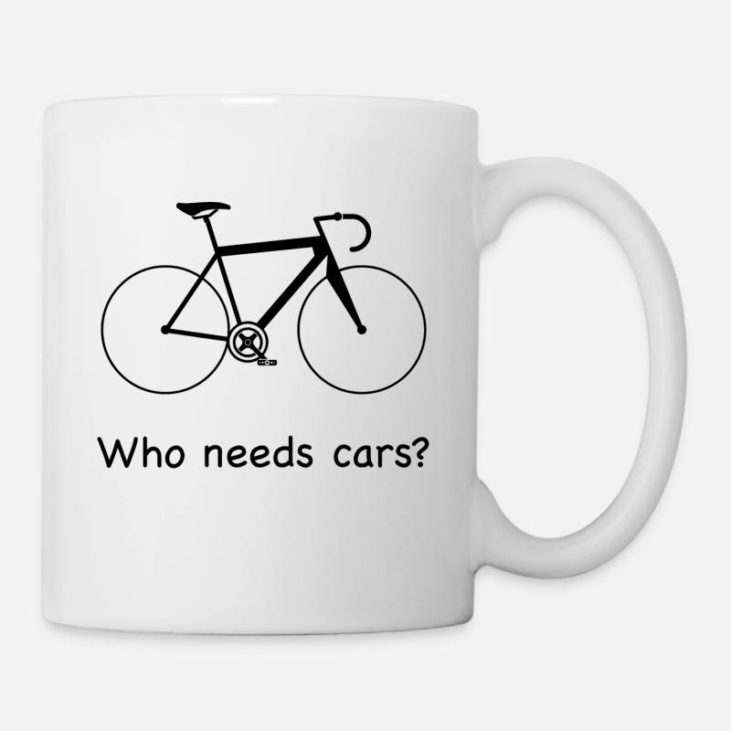 Qui a besoin de voitures? - Mug blanc - blanc