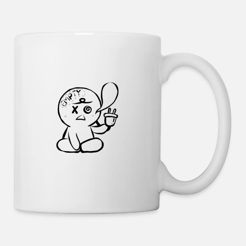 Leeres Gehirn - Tasse - Weiß
