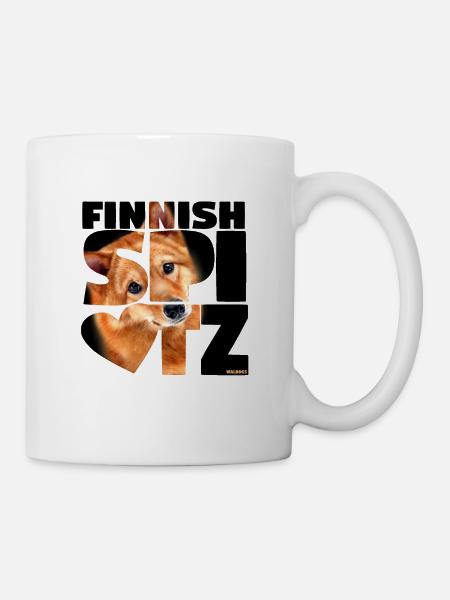 NASSU Finnischer Spitz 02 - Tasse - Weiß
