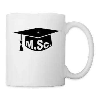 Doktorhut - Master - Tasse - Weiß - Rechts