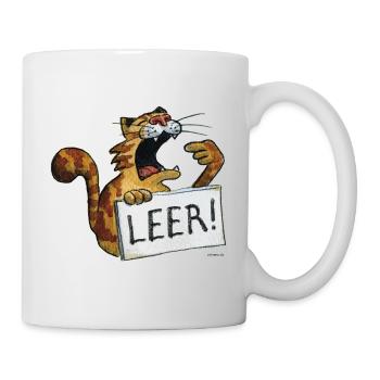 leere Katze - Tasse - Weiß - Rechts