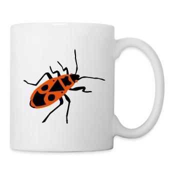 Feuerkäfer - Insekt - Tasse - Weiß - Rechts