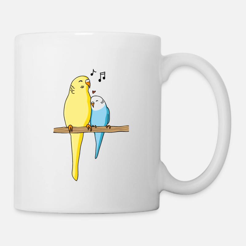 Budgie Family - Mug - white