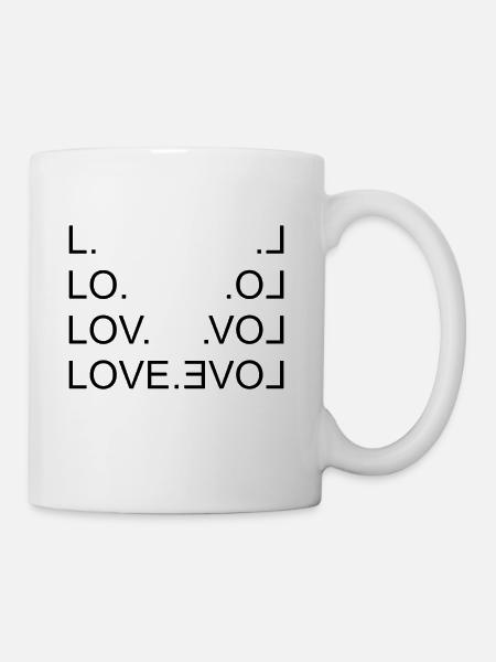 LOVE. - Tasse - Weiß