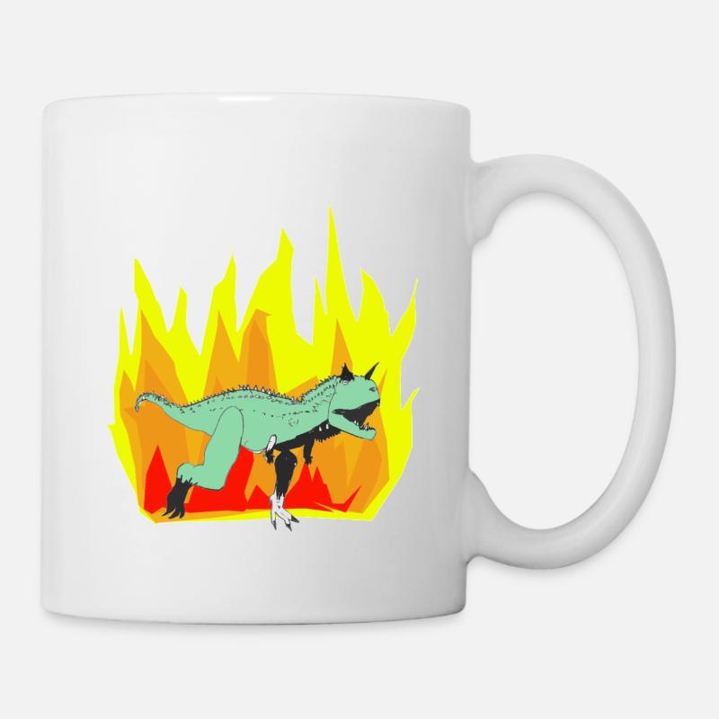 Dinopower - Super Carnotaur - Mug blanc - blanc