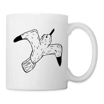 mouette - Mug blanc - blanc - Droite