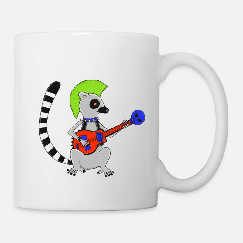 Katta-Punk - Tasse - Weiß