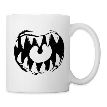 Große Klappe - Tasse - Weiß - Rechts