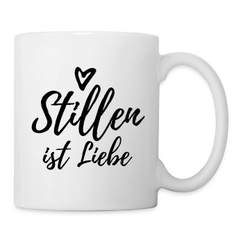 Stillen ist Liebe - Tasse - Weiß - Rechts
